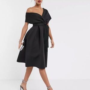 ASOS Fallen Shoulder Dress